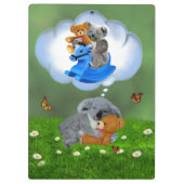 BABY-KOALA-BÄRN-FELSEN KLEMMBRETT (Rückseite)