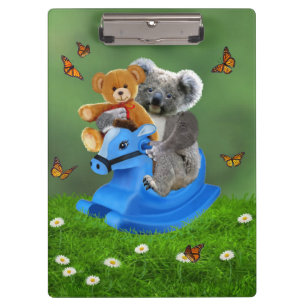 BABY-KOALA-BÄRN-FELSEN KLEMMBRETT