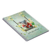 Baby Koala Bear on Swing Spiral Foto Notebook Notizblock (Rechte Seite)
