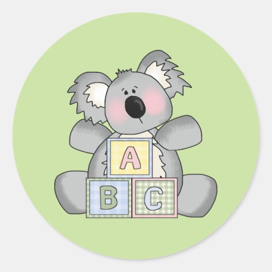 Baby Koala Bear Sticker (Vorderseite)