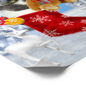 BABY KOALA CHRISTMAS MIT TEDDY POSTER (Ecke)