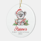 Baby Koala First Christmas Custom Keramik Ornament (Links)