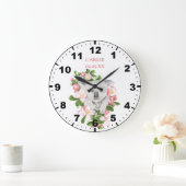 Baby Koala für Kleines Mädchenzimmer Große Wanduhr (Zuhause)