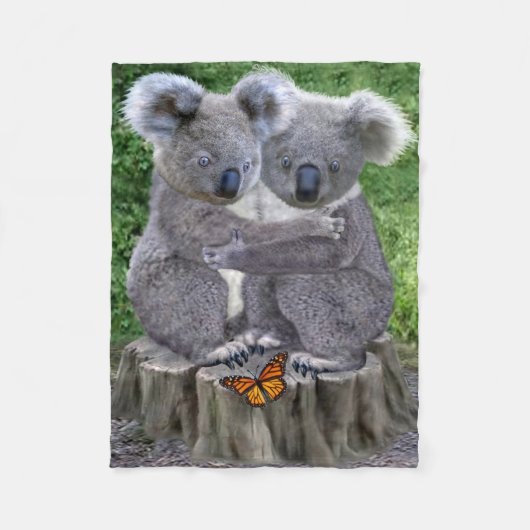 BABY-KOALA HUGGIES FLEECEDECKE (Vorderseite)
