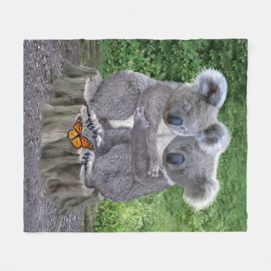 BABY-KOALA HUGGIES FLEECEDECKE (Vorderseite (Horizontal))