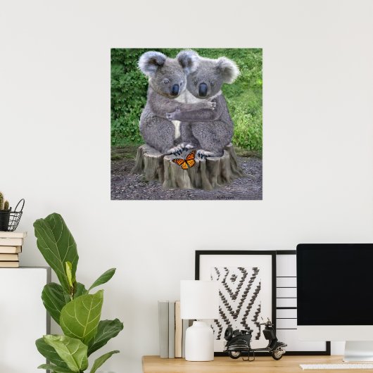 BABY KOALA HUGGIES POSTER (Heimbüro)