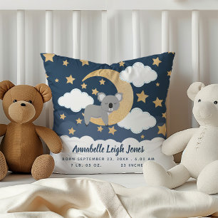 Baby Koala Mondkinderzimmer Name Kissen