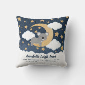 Baby Koala Moon Kinderzimmer Throw Kissen (Rückseite)