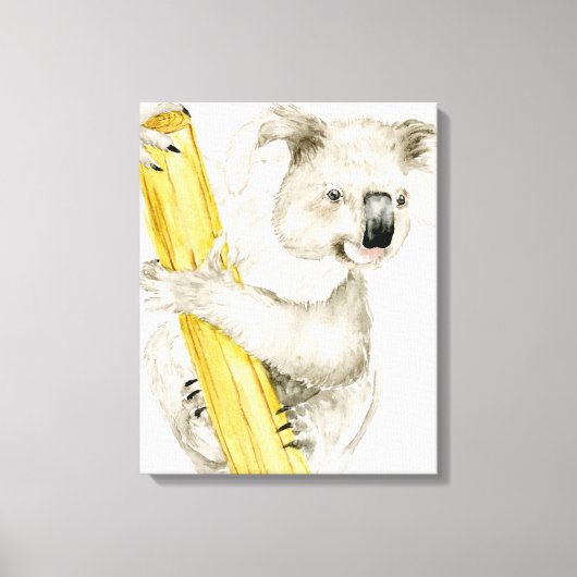 Baby Koala | Niedlich & Furry Leinwanddruck (Vorderseite)