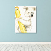 Baby Koala | Niedlich & Furry Leinwanddruck (Insitu (Holzboden))