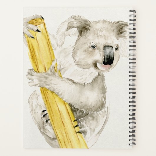 Baby Koala | Niedlich & Furry Planer (Rückseite)