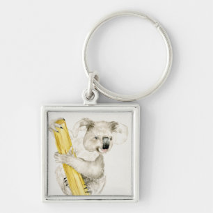 Baby-Koala   niedlich u. Pelz Schlüsselanhänger