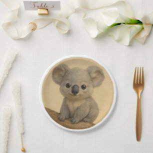 Baby koala pappteller