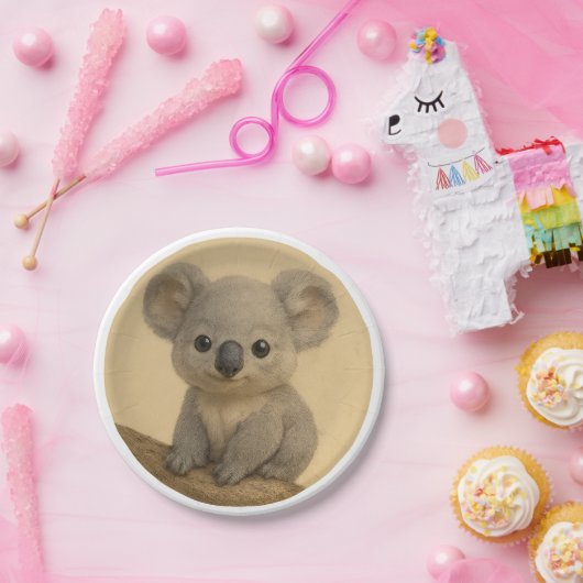Baby koala pappteller (Party)