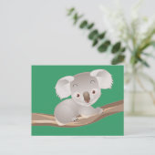 Baby-Koala Postkarte (Stehend Vorderseite)