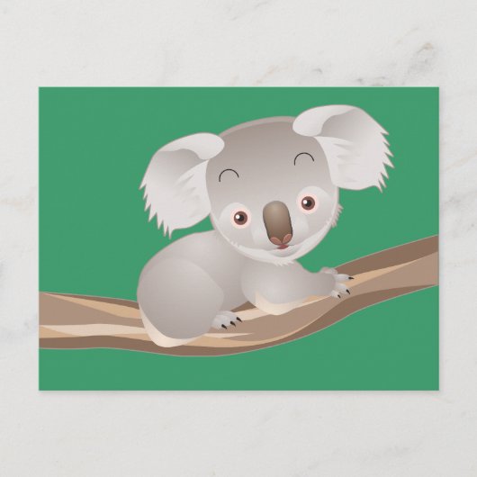 Baby-Koala Postkarte (Vorderseite)