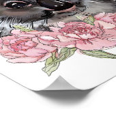 Baby Koala Rose Animal Poster | Wall Print (Ecke)