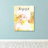 Baby Koch Wrapped Canvas Leinwanddruck (Insitu (Holzboden))