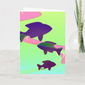 Baby-Koi-Fisch Karte (Rückseite)