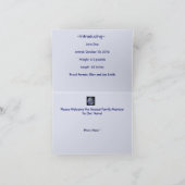 Baby kommt auf Planet Erde an: Mitteilung Ankündigung (Innenseite)