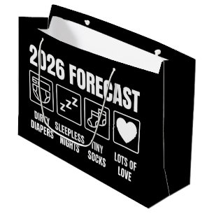 Baby kommt bald 2026 Prognose Baby Shower Lustig  Große Geschenktüte