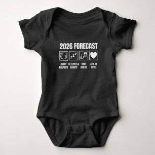Baby kommt bald 2026 Prognose Baby Shower Lustig Strampler