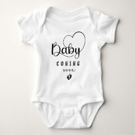 Baby kommt bald Gender Neutral Baby Bodysuit Baby Strampler