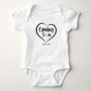 Baby kommt bald Skript Zwillinge Schwangerschaft Strampler