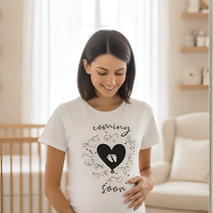 Baby kommt bald    Süße schwangere Mutter T-Shirt