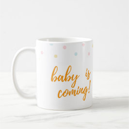 Baby kommt kaffeetasse