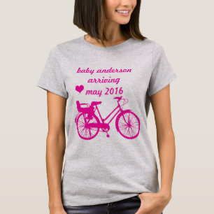 Baby kommt Vintage Fahrräder Vintage Modernes Fahr T-Shirt