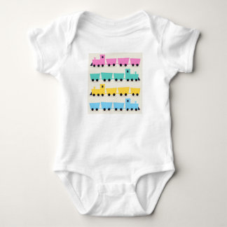 Baby-Körper mit Zug : Originalkunst Baby Strampler