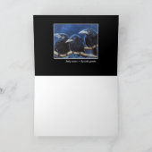 Baby-Krähen - ursprüngliche Kunst-Gruß-Karte Karte (Innenseite)