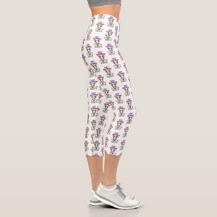 Baby Krampus ist im Dienst Capri Leggings