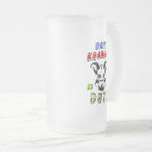 Baby Krampus ist im Dienst Mattglas Bierglas (VorderseiteRechts)