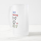 Baby Krampus ist im Dienst Mattglas Bierglas (Vorderseite Links)