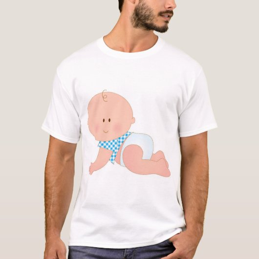 Baby-Kriechen T-Shirt (Vorderseite)