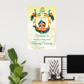 Baby Krishna Naming Cradle Zeremony Begrüßungszeic Poster (Heimbüro)