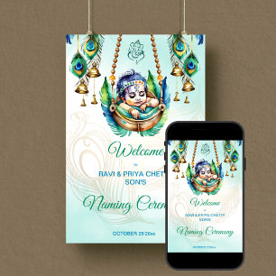 Baby Krishna Naming Cradle Zeremony Empfang Poster
