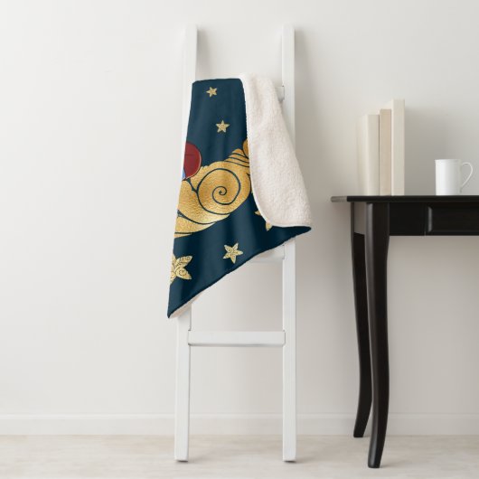 Baby Krishna sleeping on the moon Sherpadecke (Beispiel)