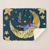 Baby Krishna sleeping on the moon Sherpadecke (Vorderseite (Horizontal))