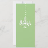 Baby-Kronleuchter Einladung (Rückseite)