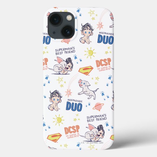 Baby Krypto & Superman Pattern Case-Mate iPhone Hülle (Rückseite)