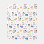 Baby Krypto & Superman Pattern Fleecedecke (Vorderseite)