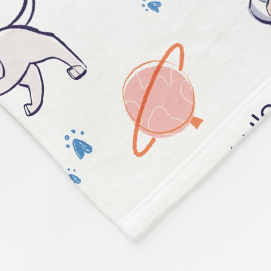 Baby Krypto & Superman Pattern Fleecedecke (Ecke)