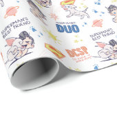 Baby Krypto & Superman Pattern Geschenkpapier (Rolleneckpunkt)