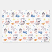 Baby Krypto & Superman Pattern Geschenkpapier Set (Vorderseite)