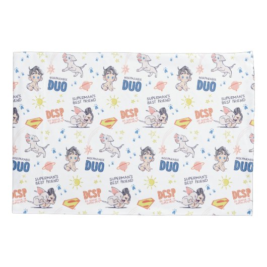 Baby Krypto & Superman Pattern Kissenbezug (Rückseite)