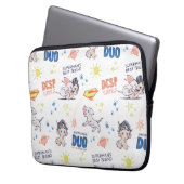 Baby Krypto & Superman Pattern Laptopschutzhülle (Vorderseite Links)