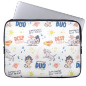 Baby Krypto & Superman Pattern Laptopschutzhülle (Vorderseite)